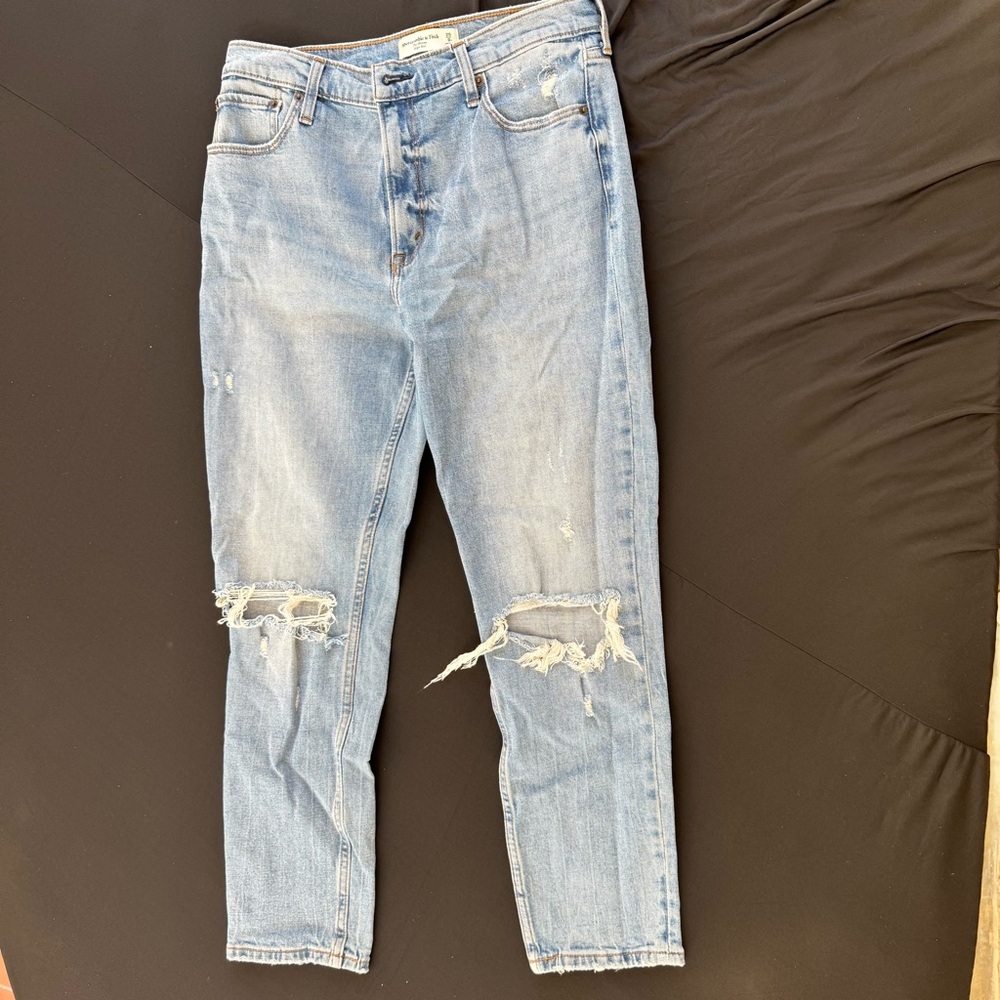 Abercrombie & Fitch Light Blue High Rise Jeans